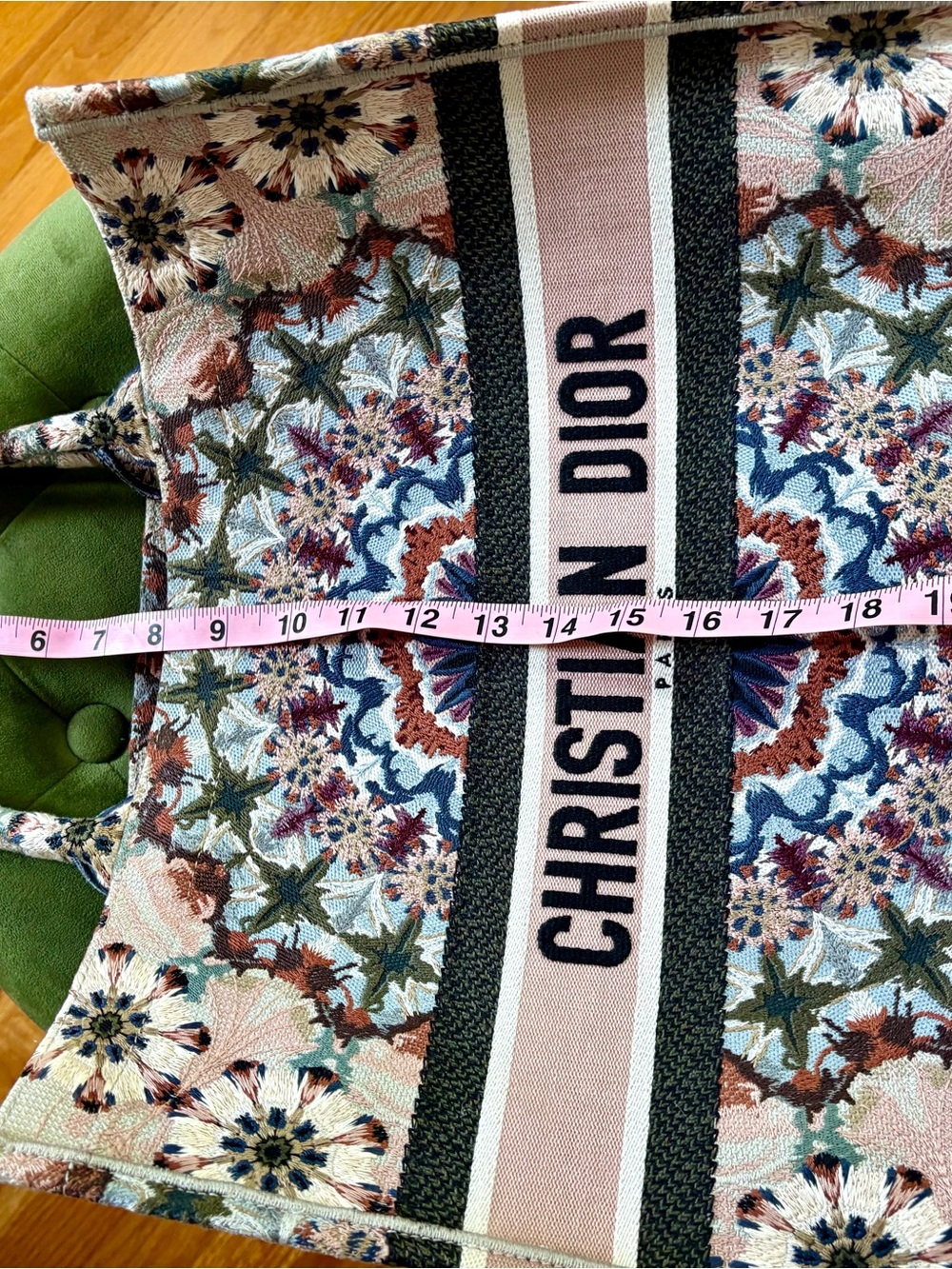 Dior Pink Multicolor Embroidered Book Tote - Picture 16 of 16
